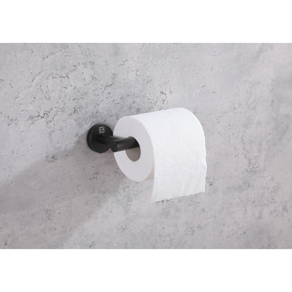 Freya 4-Piece Bathroom Hardware Set in Matte Black