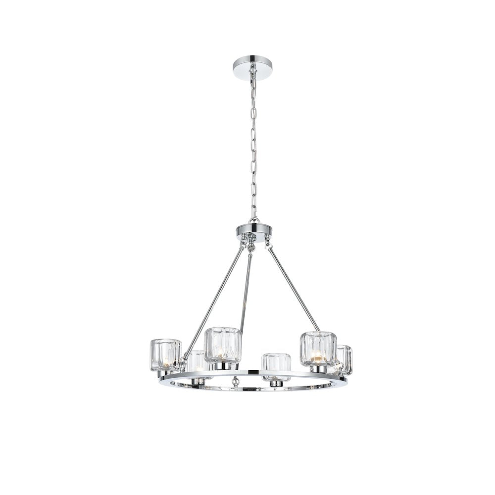 Cadence 26 Inch Chandelier In Chrome
