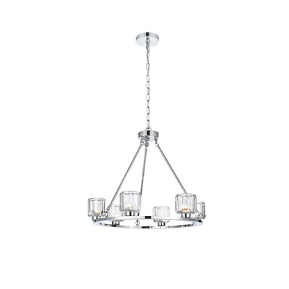 Cadence 26 Inch Chandelier In Chrome