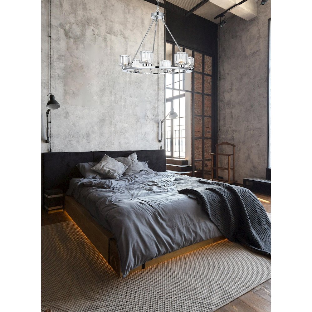 Cadence 26 Inch Chandelier In Chrome