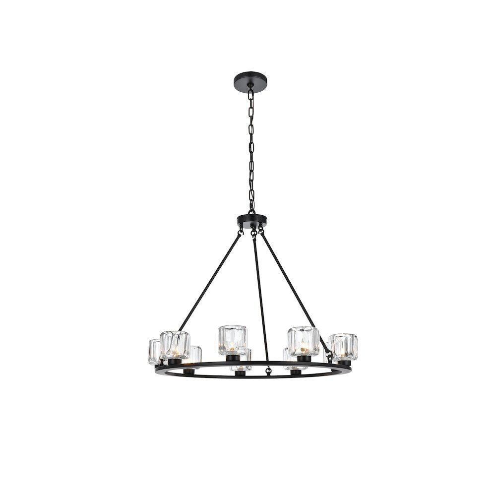 Cadence 32 Inch Chandelier In Black