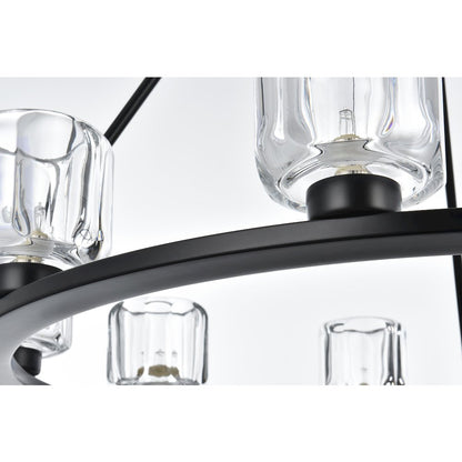 Cadence 32 Inch Chandelier In Black