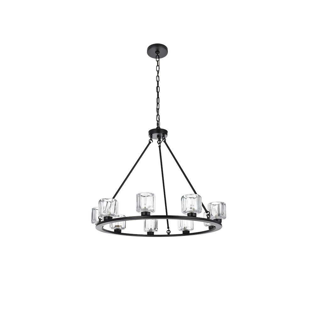 Cadence 32 Inch Chandelier In Black