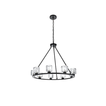 Cadence 32 Inch Chandelier In Black
