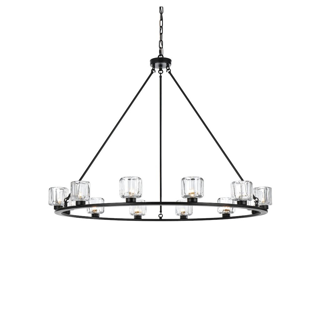 Cadence 48 Inch Chandelier In Black