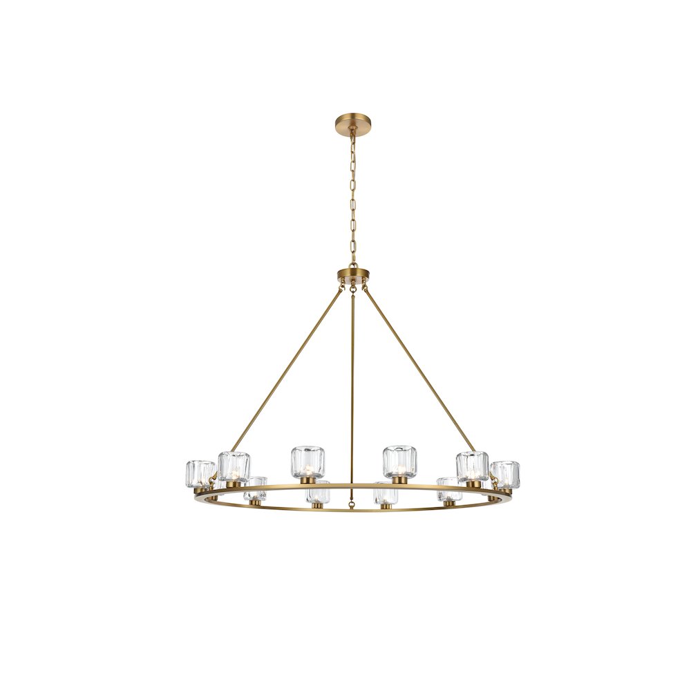 Cadence 48 Inch Chandelier In Satin Gold