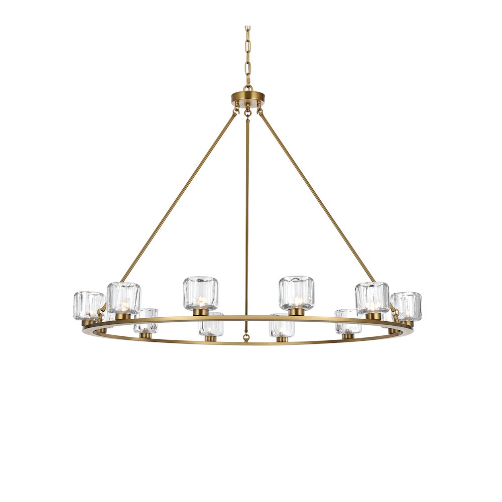 Cadence 48 Inch Chandelier In Satin Gold