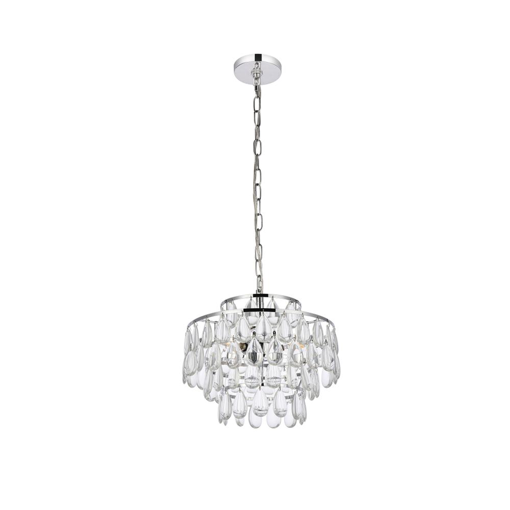 Mila 14 inch pendant in chrome