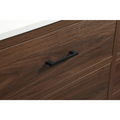48 inch Single bathroom vanity in walnut