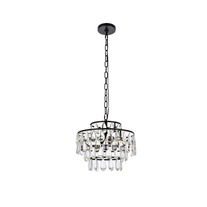 Mila 14 inch pendant in black