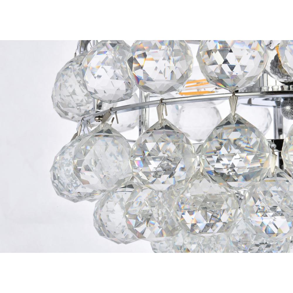 Savannah 14 inch flush mount in chrome