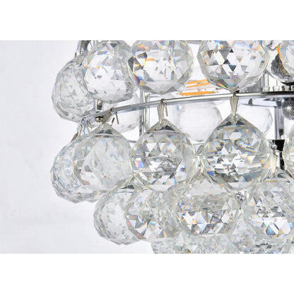 Savannah 14 inch flush mount in chrome