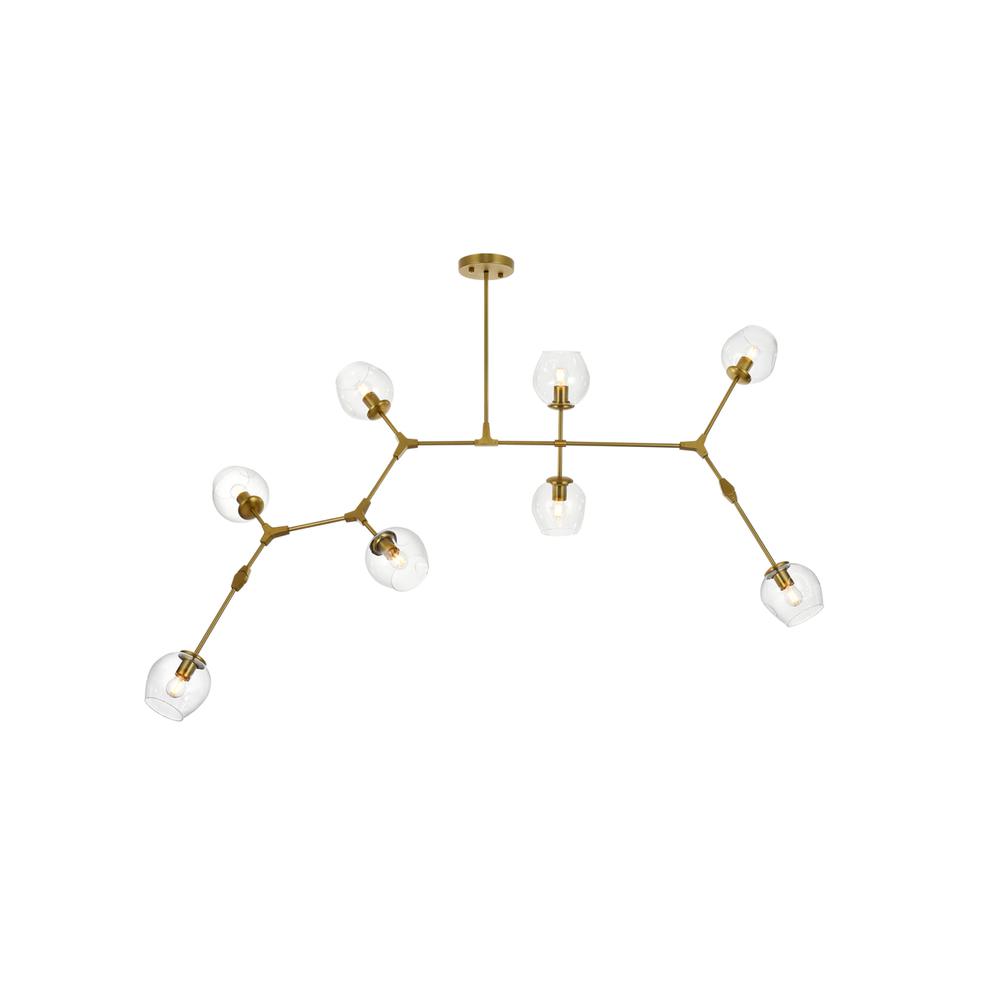 Cavoli 74 inch Chandelier in Brass