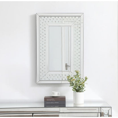 Sparkle collection crystal mirror 20 x 30 inch