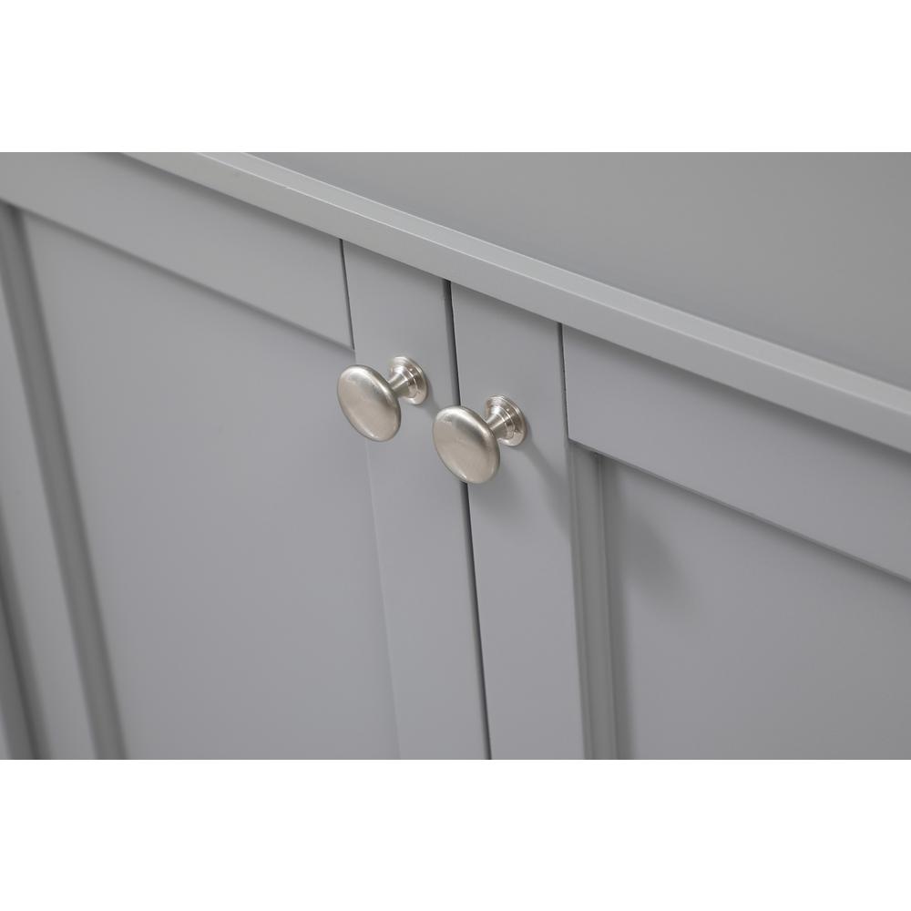 42 inch Single bathroom vanity in grey with backsplash