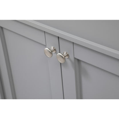 42 inch Single bathroom vanity in grey with backsplash