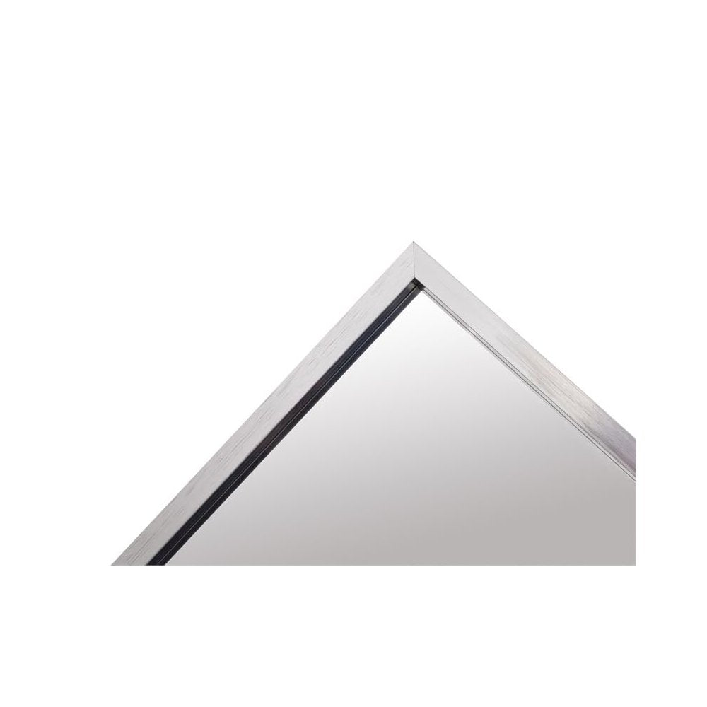 Aluminum Frame Rectangle Mirror 24x36 In Silver