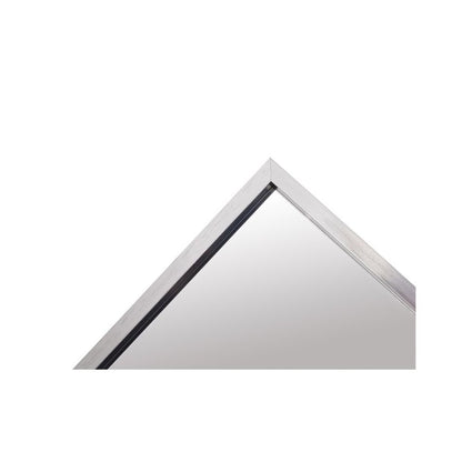 Aluminum Frame Rectangle Mirror 24x36 In Silver