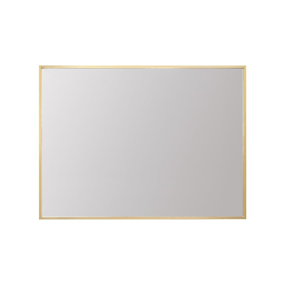 Aluminum Frame Rectangle Mirror 27x36 In Gold