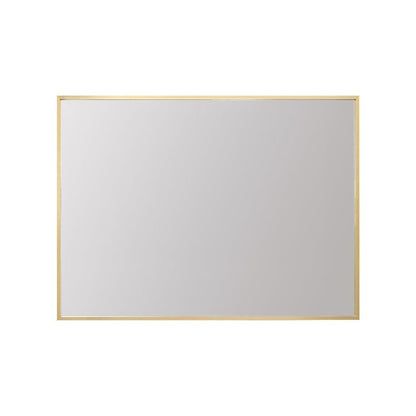 Aluminum Frame Rectangle Mirror 27x36 In Gold