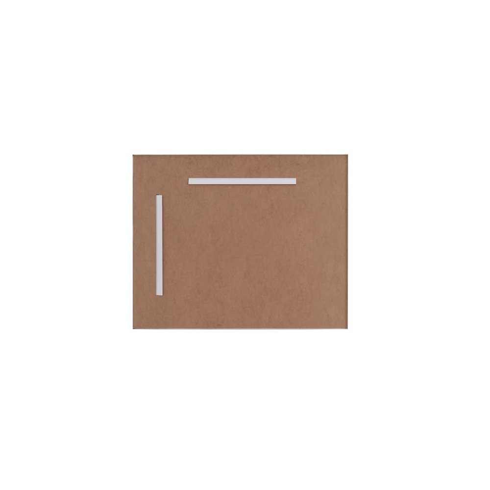 Aluminum Frame Square Mirror 30x36 In Silver