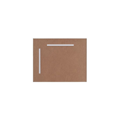 Aluminum Frame Square Mirror 30x36 In Silver