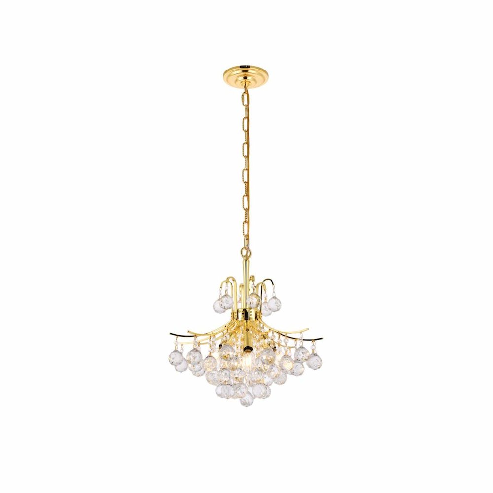 Toureg 6 light Gold Pendant Clear Royal Cut Crystal