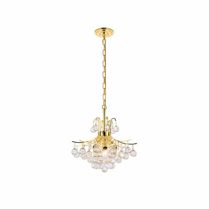 Toureg 6 light Gold Pendant Clear Royal Cut Crystal