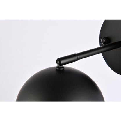 Othello 1 light black wall sconce
