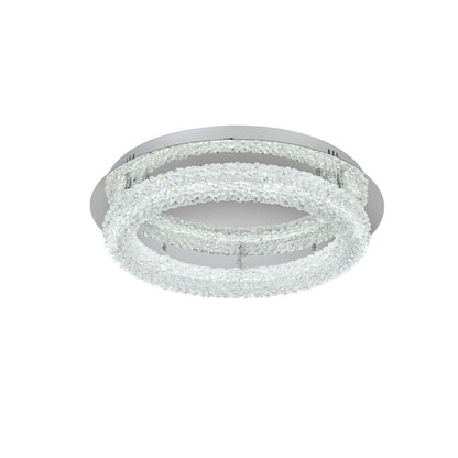Bowen 22 inch Adjustable LED Flush Mount in Chrome