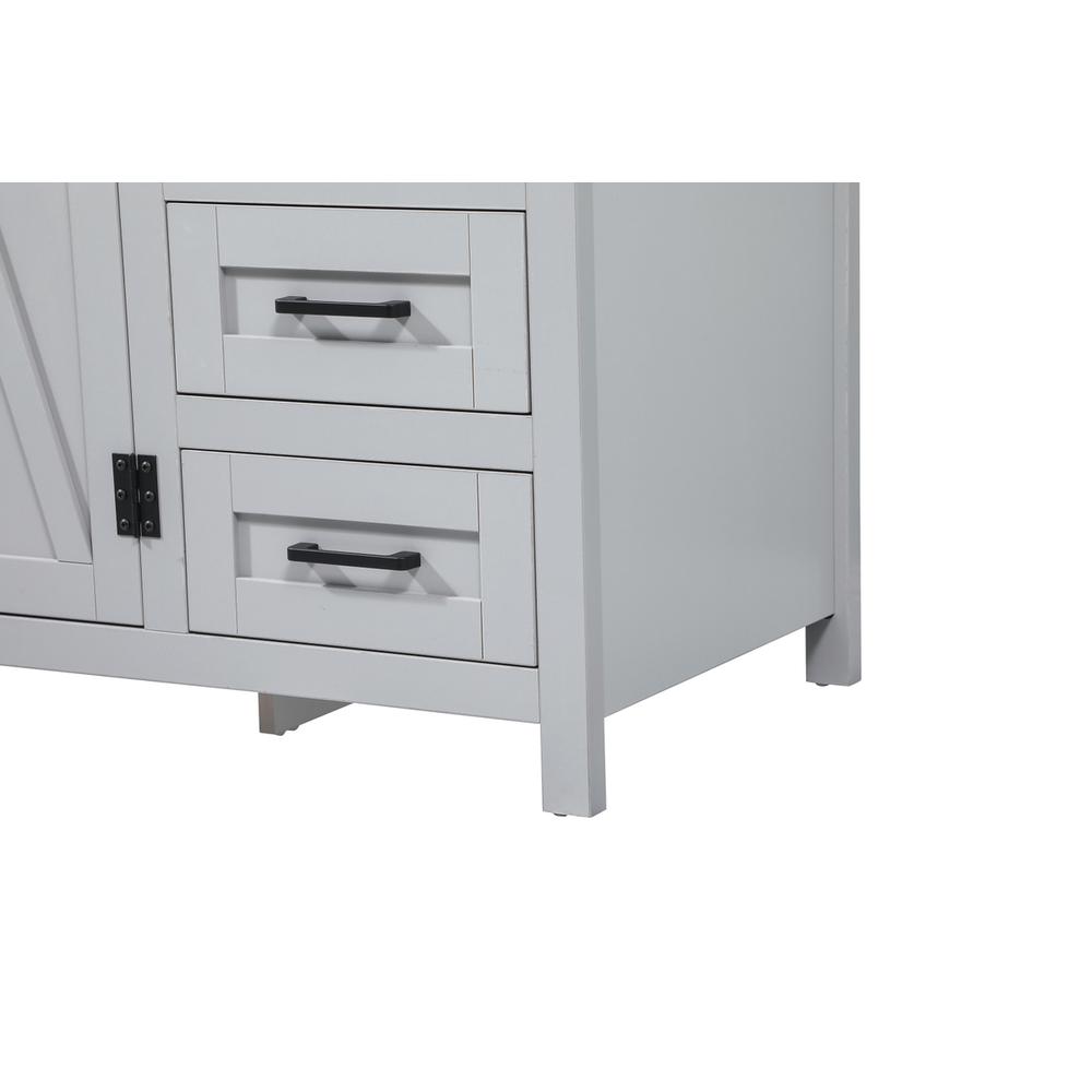42 inch Single bathroom vanity in grey with backsplash
