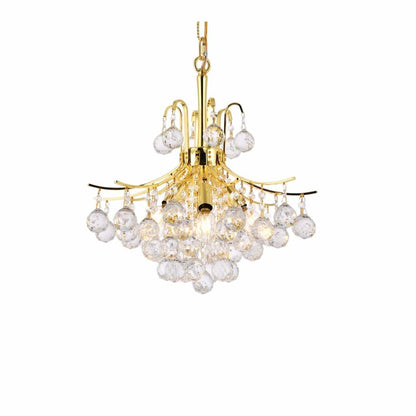 Toureg 6 light Gold Pendant Clear Royal Cut Crystal
