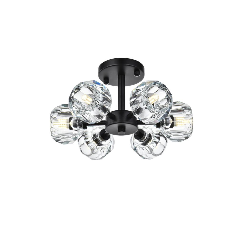 Eren 14 inch Flush Mount in Black