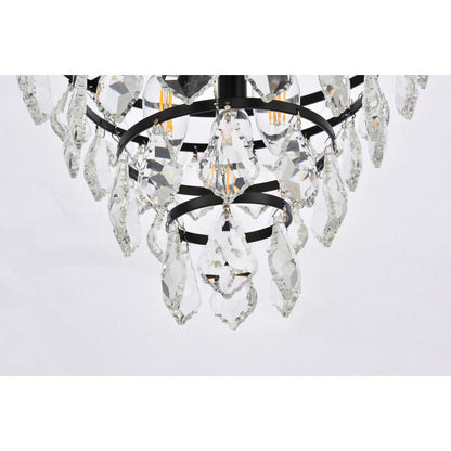 Ella 12 inch flush mount in black