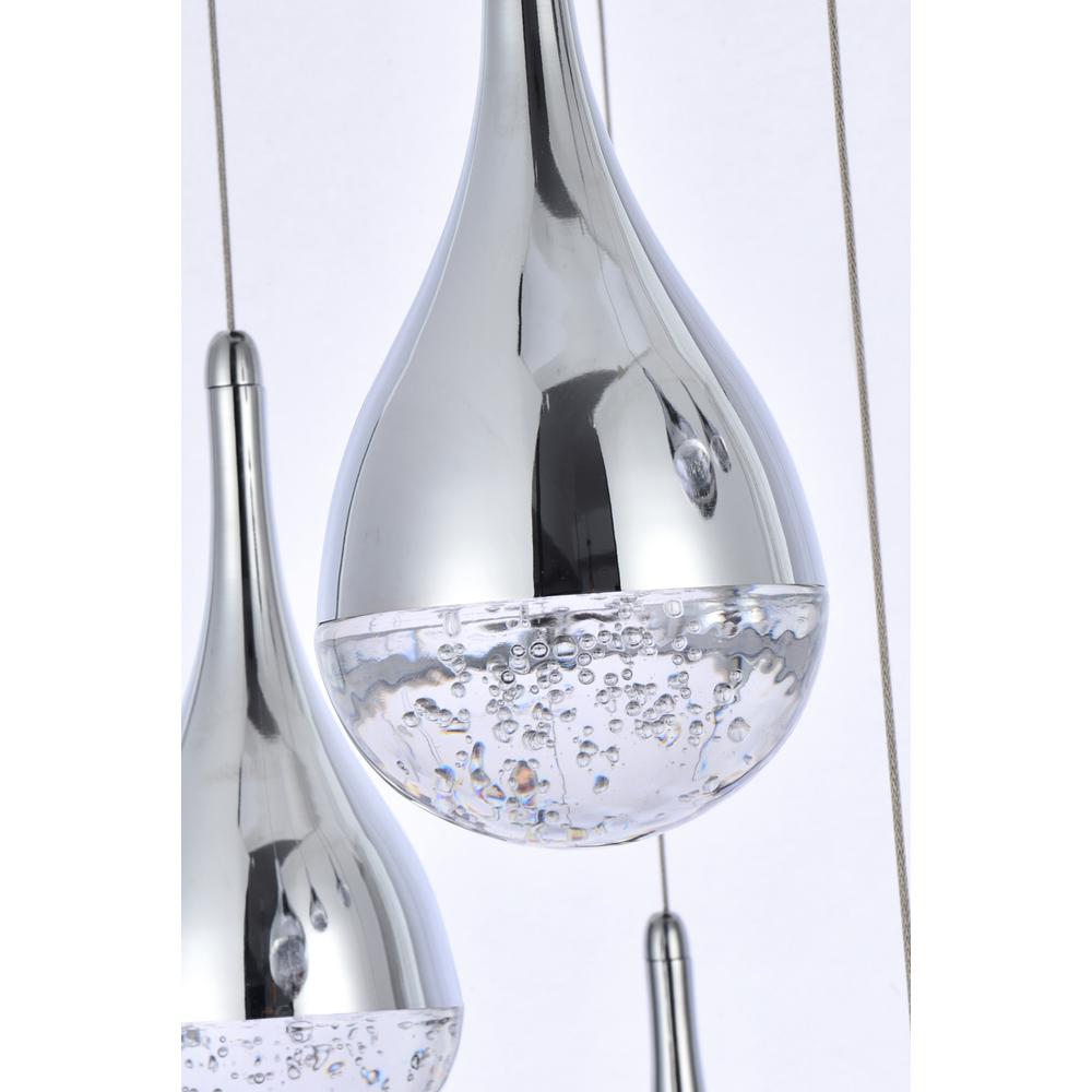 Amherst 30 inch LED chandelier in chrome