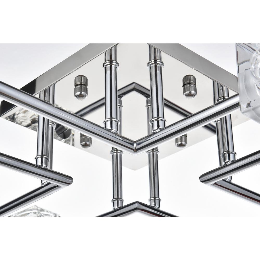 Lyra 32 inch Flush Mount in Chrome