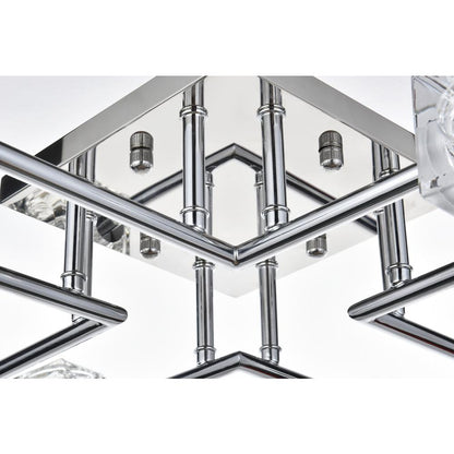 Lyra 32 inch Flush Mount in Chrome
