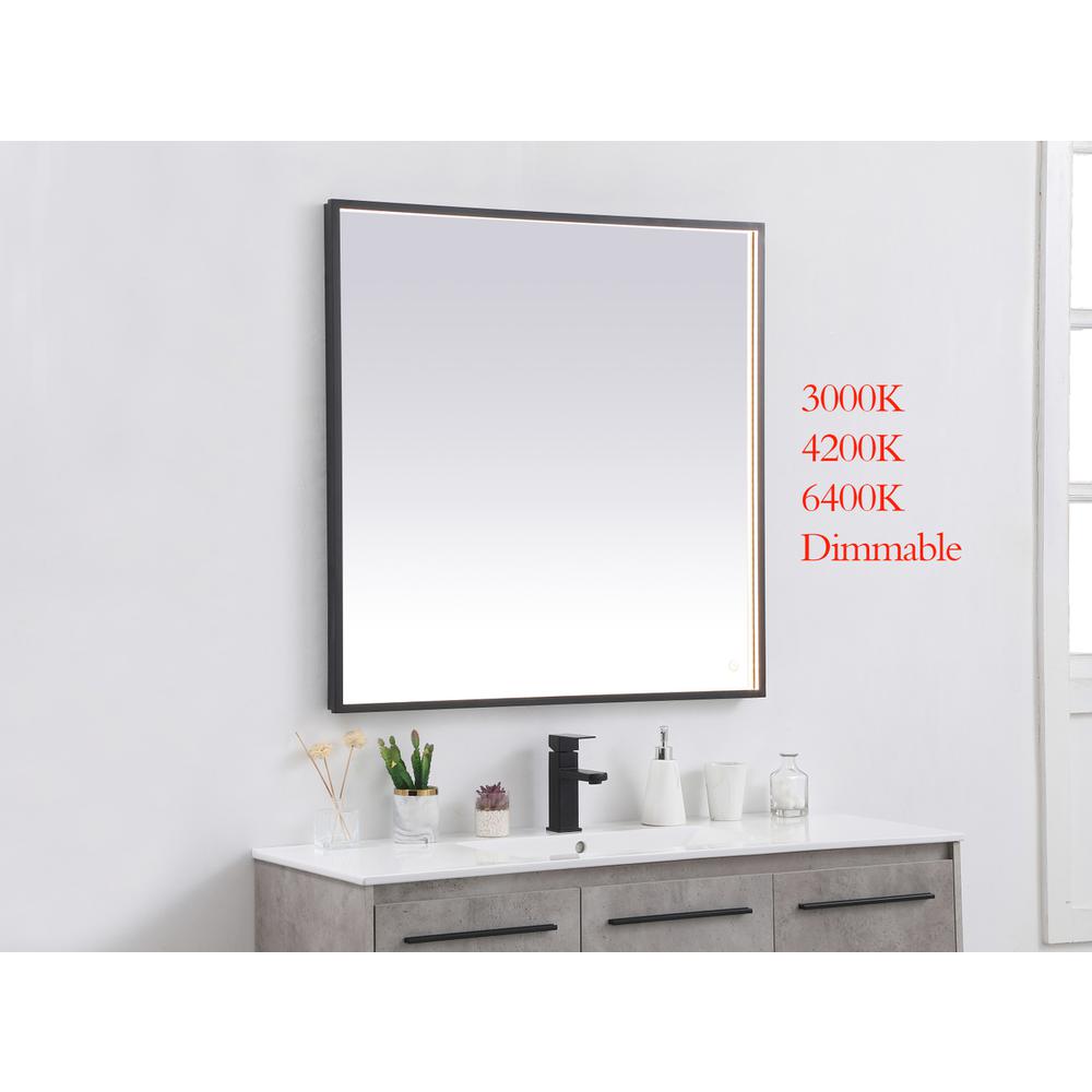 Pier 36x36 inch LED mirror with adjustable color temperature