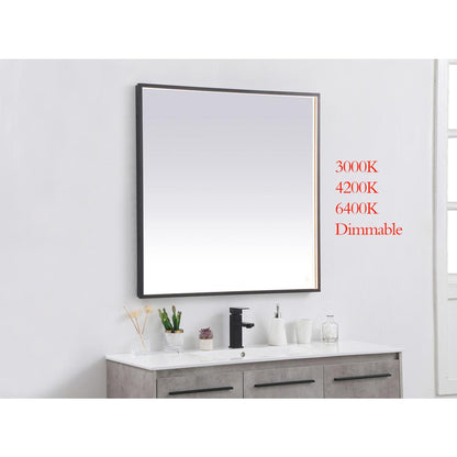 Pier 36x36 inch LED mirror with adjustable color temperature