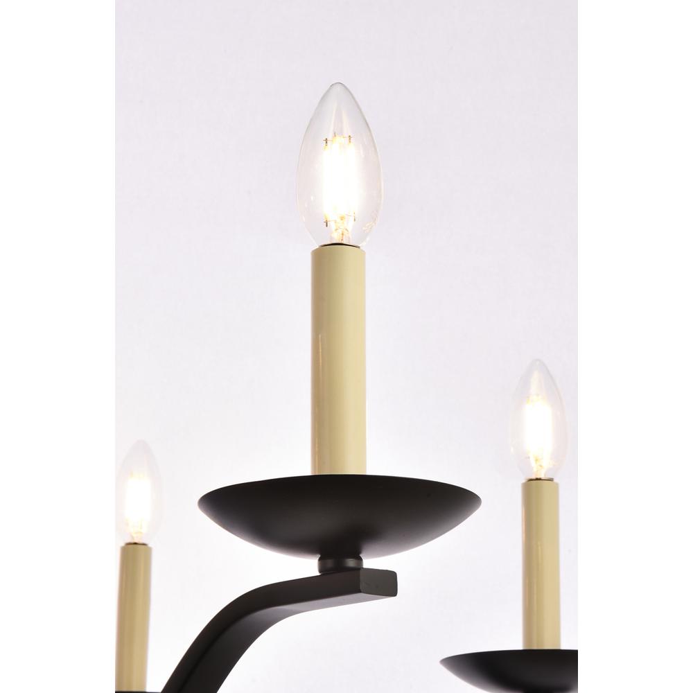Trey 36 inch pendant in black