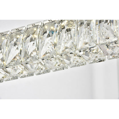 Monroe Integrated LED chip light Chrome Chandelier Clear Royal Cut Crystal