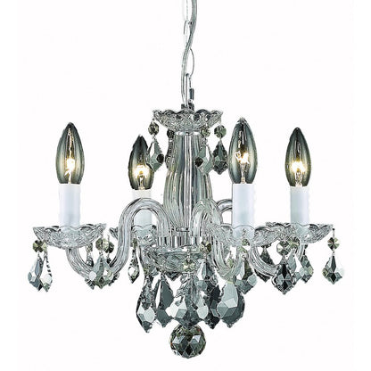 Azalea Collection Pendant D15in H12in Lt:4 Chrome Finish