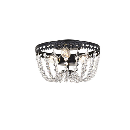 Kylie 10 inch flush mount in black