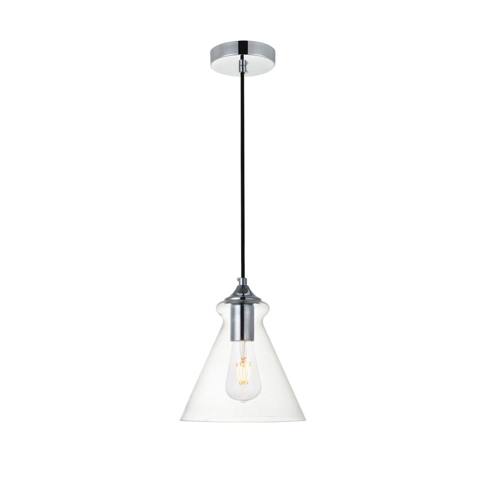 Destry 1 Light Chrome Pendant With Clear Glass