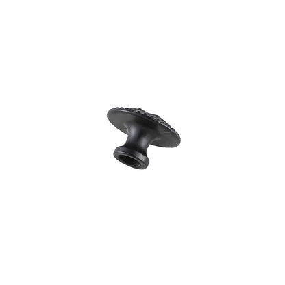 Corio 0.9" Diameter Matte Black Mushroom Knob Multipack (Set of 10)