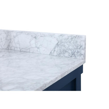 48 inch Single bathroom vanity in blue with backsplash