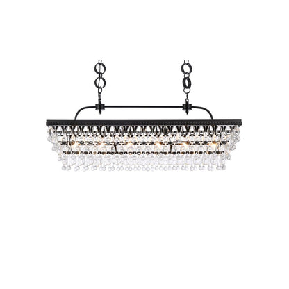 Nordic 40 inch rectangle pendant in black