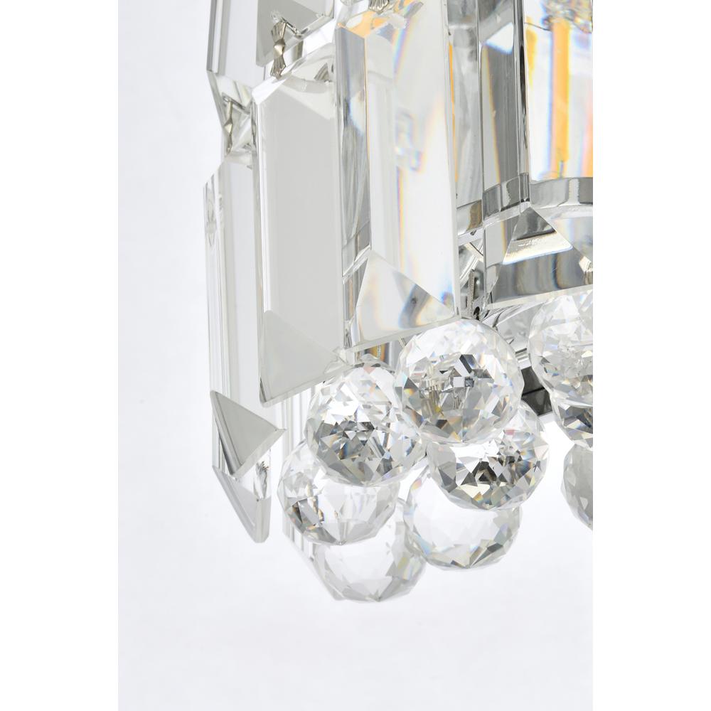 Maxime 2 Light Chrome Wall Sconce Clear Royal Cut Crystal