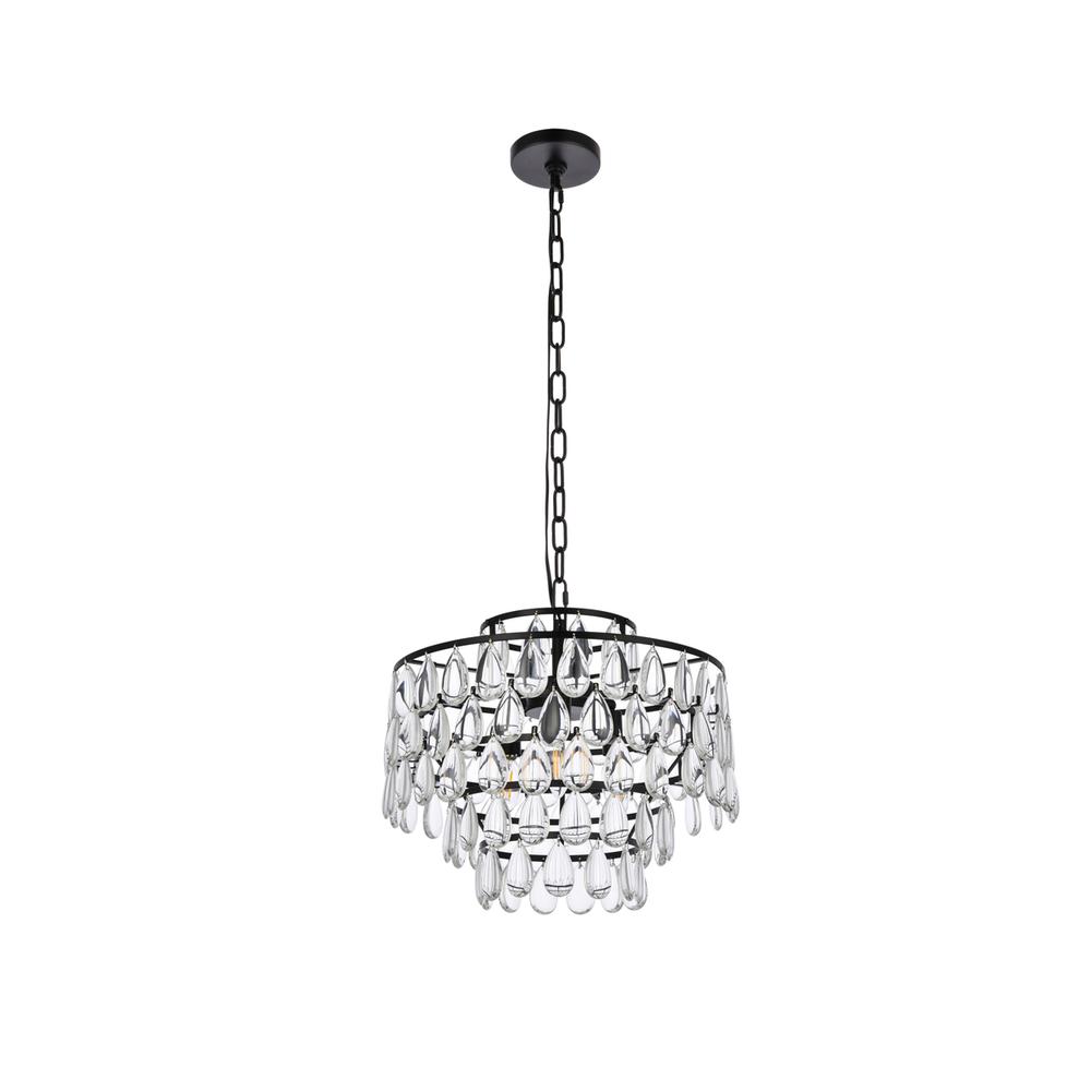 Mila 16 inch pendant in black