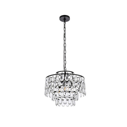Mila 16 inch pendant in black